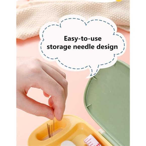 Green Sewing Project Kit, 135 Pcs Sewing Supplies Repair Kit - Picture 5 of 6